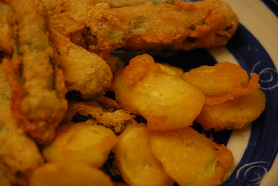 okra and zucchini okra and zucchini